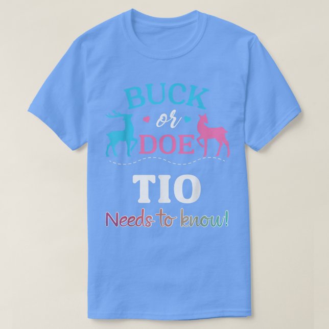Camiseta Chá de fraldas de Correspondência de Tio de Revisã (Frente do Design)
