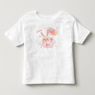 Camiseta Chá de fraldas de Dia das Bruxas Rosa Pequeno