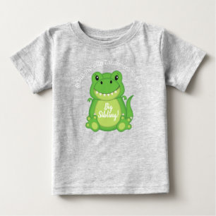 Camiseta Chá de fraldas de dinossauro T-Rex