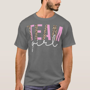 Camiseta Chá de fraldas de Equipe Menina Sexo Festa de Reve