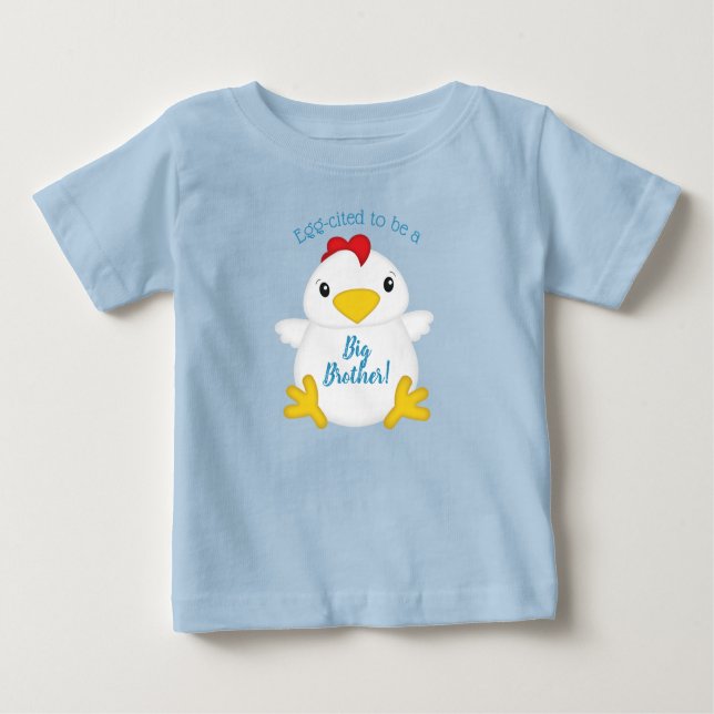 Camiseta Chá de fraldas de frango, Blue Boy (Frente)