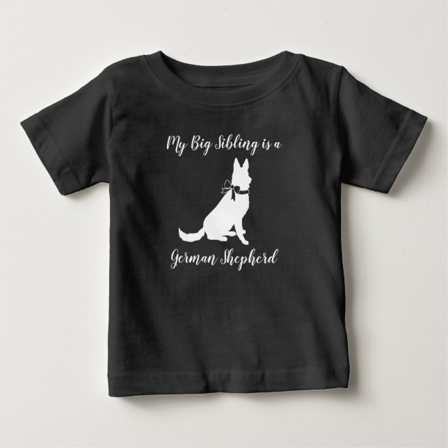 Camiseta Chá de fraldas de german shepherd Cão sem Genes (Frente)