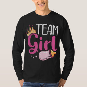 Camiseta Chá de fraldas de Gravidez Equipe Rapariga Futuro