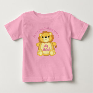 Camiseta Chá de fraldas de leão rosa