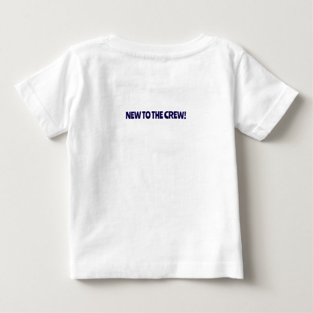 Camiseta Chá de fraldas de Menino do Macaco Bonito (Verso)