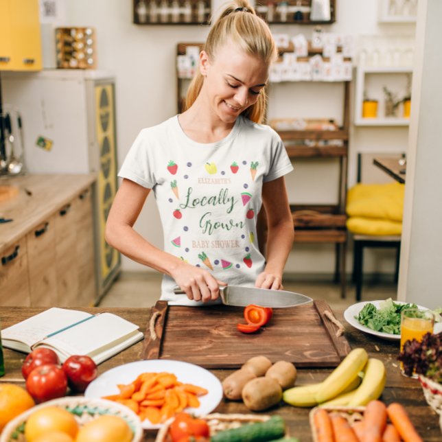 Camiseta Chá de fraldas de mercado do agricultor com cresci (Criador carregado)