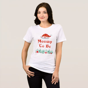 Camiseta Chá de fraldas de Natal do inverno Verde A Ser