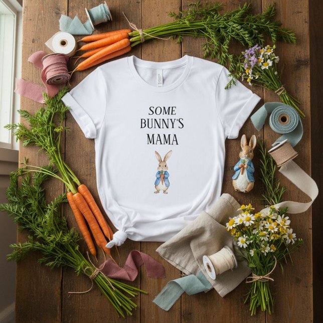 Camiseta Chá de fraldas de Peter Rabbit da mãe de Bunny (Criador carregado)