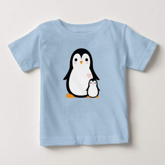 Camiseta Chá de fraldas de pinguim (Frente)