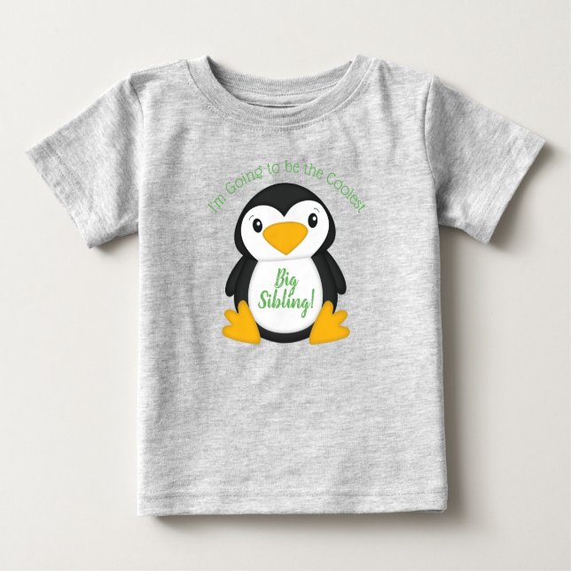 Camiseta Chá de fraldas de pinguim (Frente)