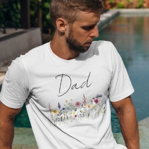 Camiseta Chá de fraldas de Prados de Flor Selvagem Elegante