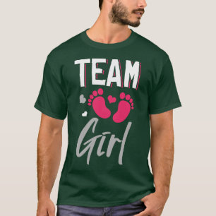 Camiseta Chá de fraldas de Revisão de Gênero de Rapariga da