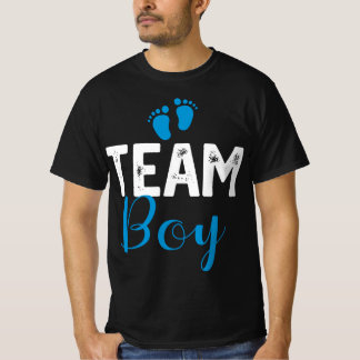 Camiseta Chá de fraldas de Revisão de Gênero do Team Boy