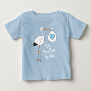 Camiseta Chá de fraldas de Stork Blue Boy