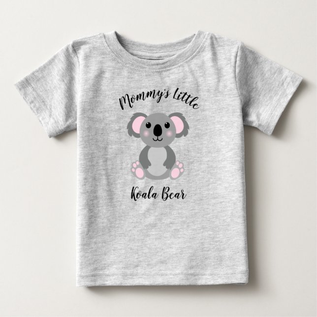 Camiseta Chá de fraldas de Urso Koala Neutro de Gênero Verd (Frente)
