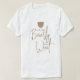 Camiseta Chá de fraldas de urso moderno minimalista (Frente do Design)