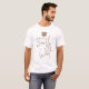 Camiseta Chá de fraldas de urso moderno minimalista (Frente Completa)