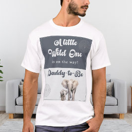 Camiseta Chá de fraldas do Elefante Safari