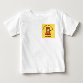 Camiseta Chá de fraldas do Tema do Urso Bonito