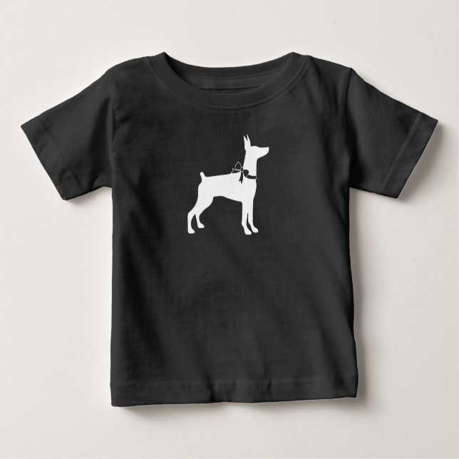 Camiseta Chá de fraldas Doberman Pinscher (Frente)