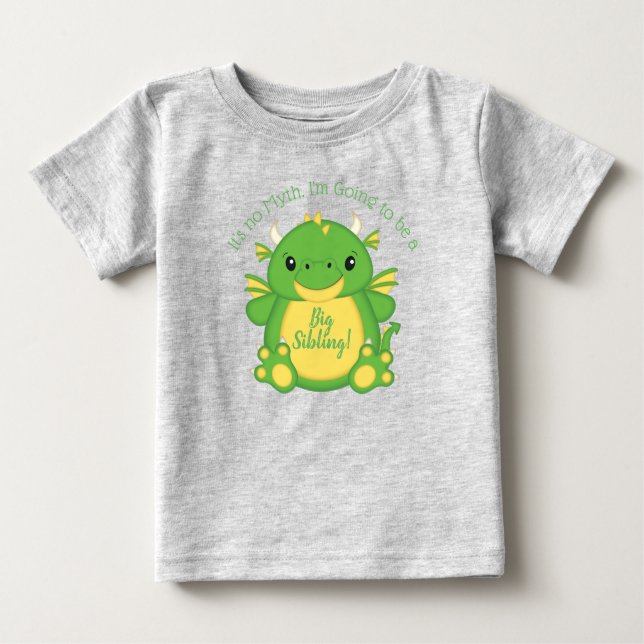 Camiseta Chá de fraldas Dragon (Frente)