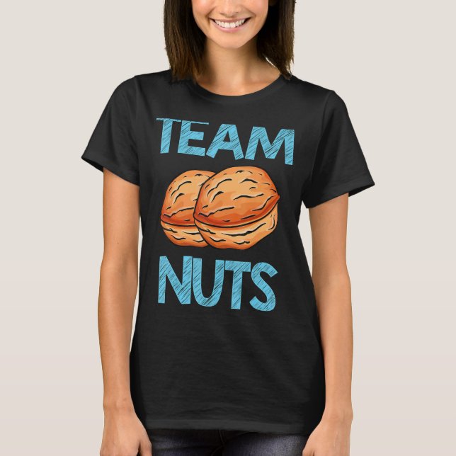 Camiseta Chá de fraldas Equipe de Loucos Equipe Blue Boy Ge (Frente)