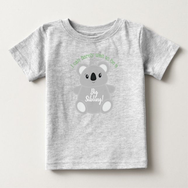 Camiseta Chá de fraldas Koala Bear (Frente)