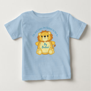 Camiseta Chá de fraldas Leão Zoo Circus Blue Boy