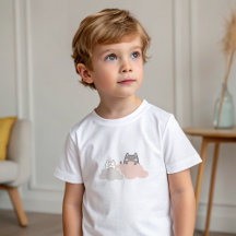 Chá de fraldas moderno de padrão de Kitten