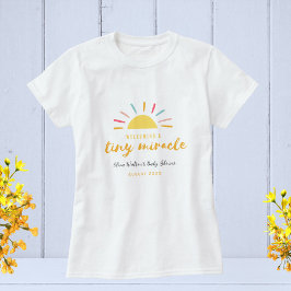Camiseta Chá de fraldas, Pequeno Milagre Sunshine personali