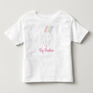 Camiseta Chá de fraldas Rainbow Raindrop Sprinkle
