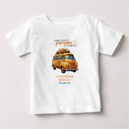 Camiseta Chá de fraldas Russo de Pequeno Pumpkin Laranja