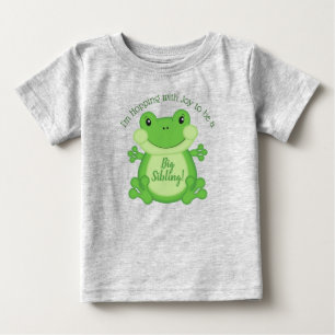 Camiseta Chá de fraldas sapo verde