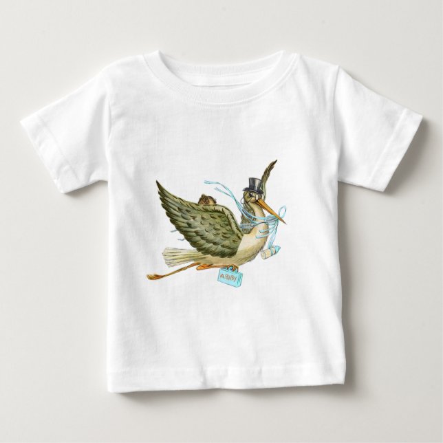 CAMISETA CHÁ DE FRALDAS STORK (Frente)