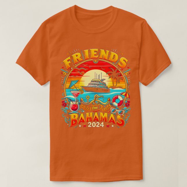 Camiseta Chá de Grupo Amigo Correspondente ao Esquadrão de  (Frente do Design)