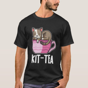 Camiseta Chá de Kit Engraçado ou Gato Gato Nunca Colorido e