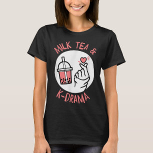Camiseta Chá De Leite E Kdrama Gênero e Bebida Favoritos