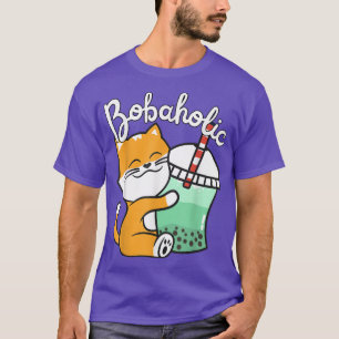 Camiseta Chá de leite gordo Bobaholic Gato de Gatinho Boba