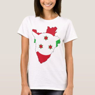 Camiseta Chá de Mulher-Bandeira do Burundi
