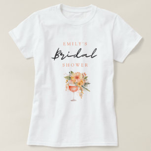 Camiseta Chá de Noiva Floral Aperol Spritz