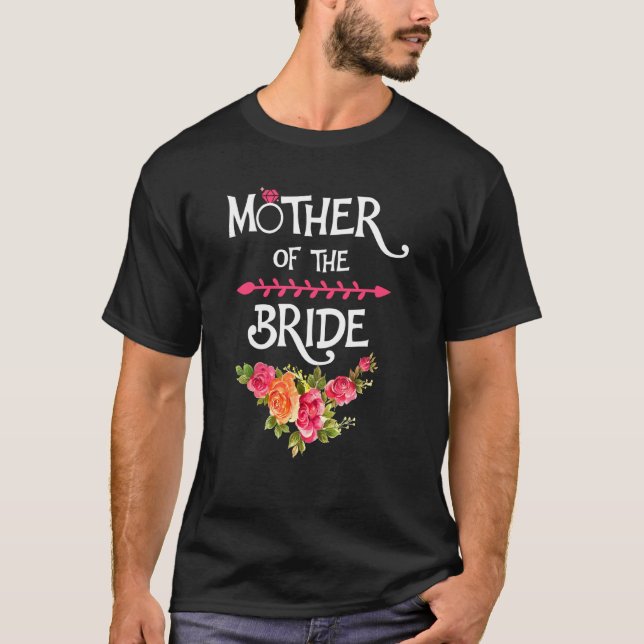 Camiseta Chá de Noiva Para a Mãe da Noiva pela Noiva (Frente)