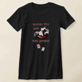 Camiseta Chá de Sangue e Cordão Vermelho - Design Menor