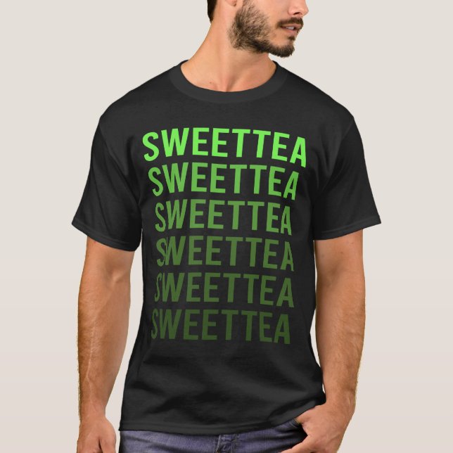 Camiseta Chá Doce Gradiente Verde (Frente)