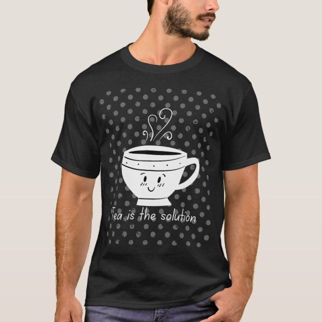 Camiseta Chá é a solução / Hora do chá  (Frente)