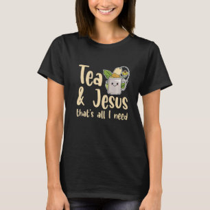 Camiseta Chá e Jesus É tudo que preciso para um Coletor de 