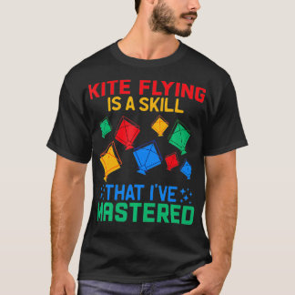 Camiseta Chá Engraçado De Pé Para Amantes Kite Mulheres Ki