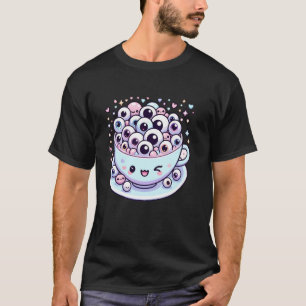 Camiseta Chá Estranho Trocadilho Weirdcore Estético Olho de