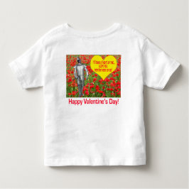 Camiseta chá infantil. Feliz dia de os namorados. laboratór