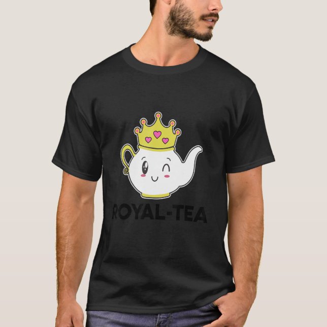 Camiseta Chá real Chá Chá Chá Chá Drinker Chá Breing Cu (Frente)