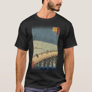 Camiseta Chá repentino sobre a ponte de Shin-Ōhashi,